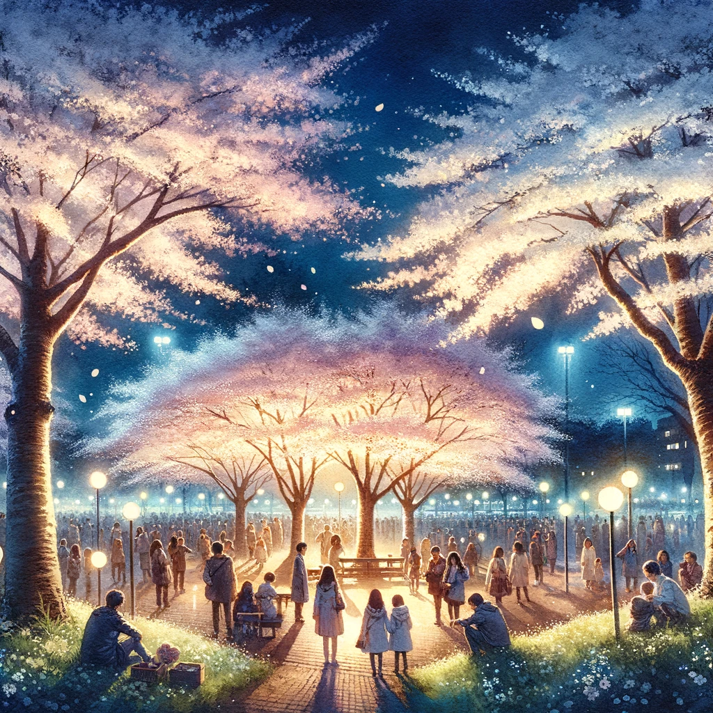 榴岡公園 夜桜