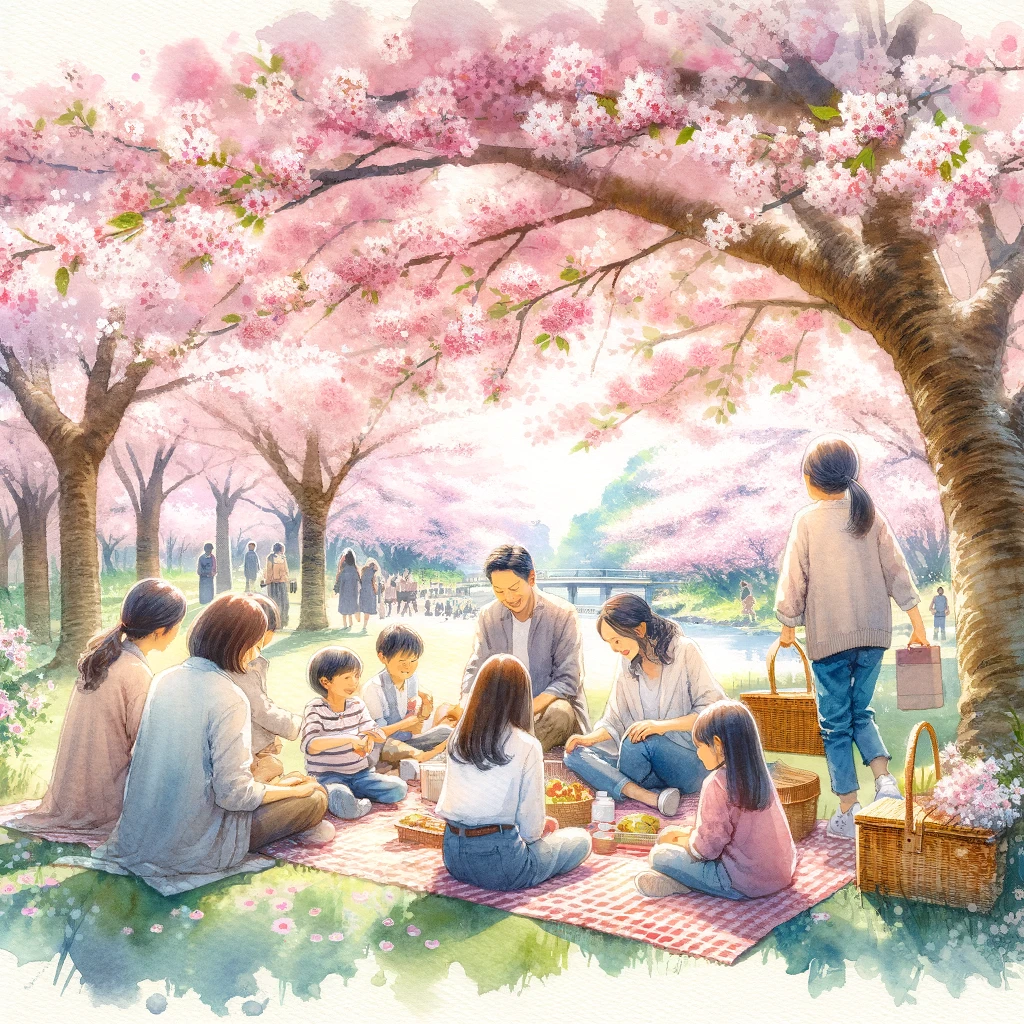 汐入公園 桜 ピクニック