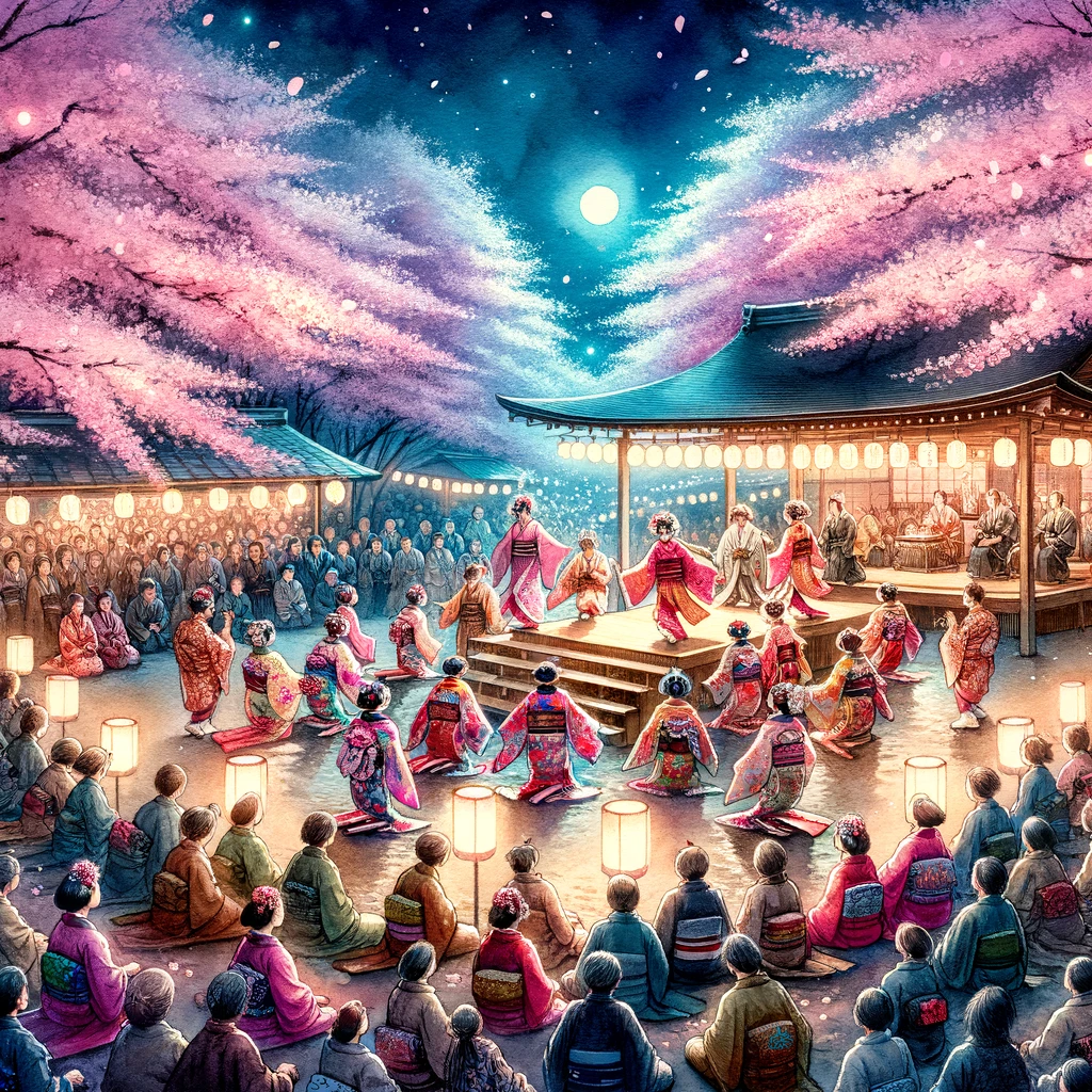 開成山の桜祭り夜桜イルミネーション