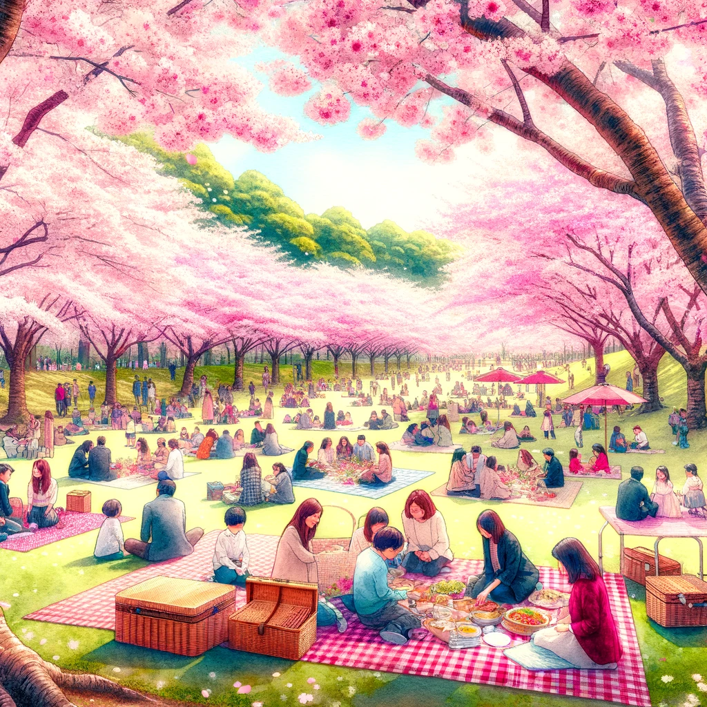 里見公園で開催される桜まつりの様子