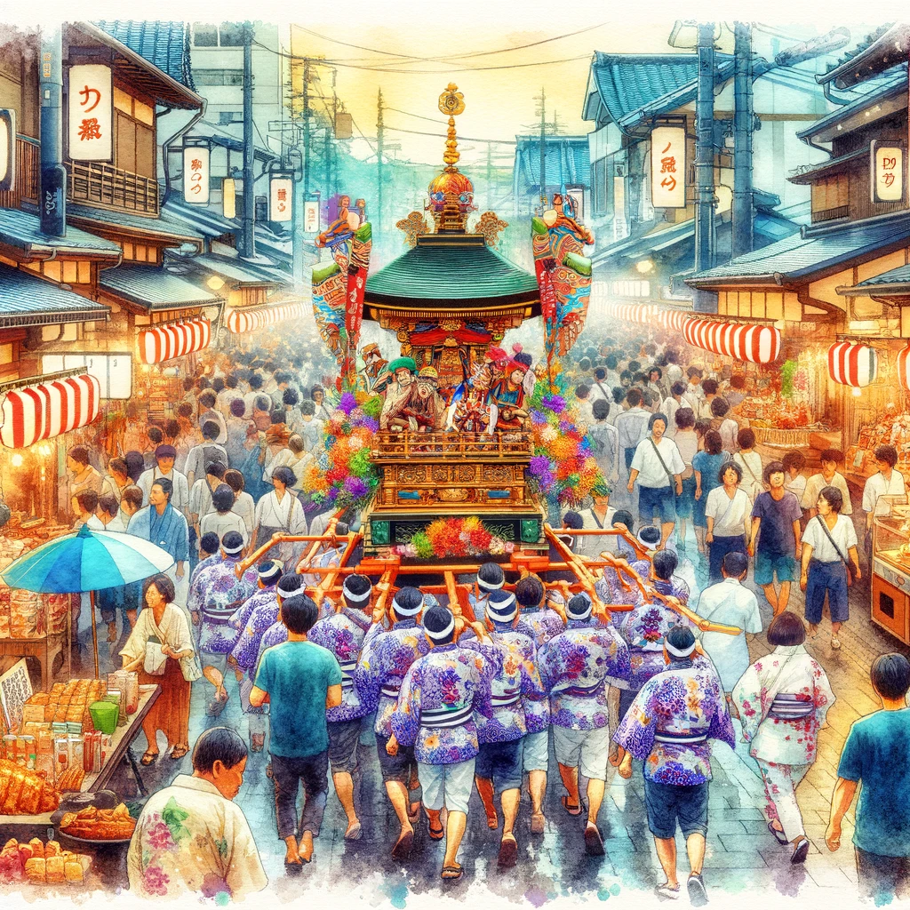 【鳥越神社大祭2024年日程】神輿渡御と屋台グルメの楽しみ方